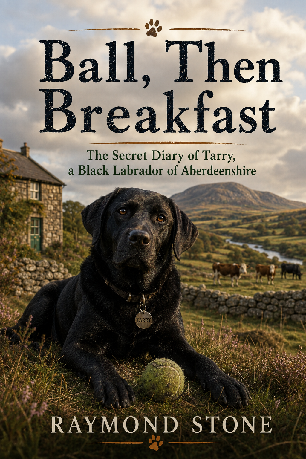 Cover of Ball, Then Breakfast, a Scottish comic novel by Raymond Stone