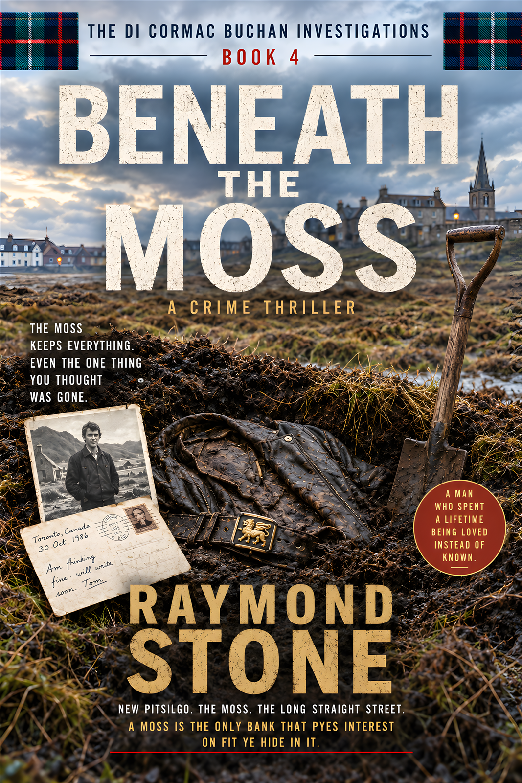 Cover of Beneath the Moss, a Scottish crime novel by Raymond Stone