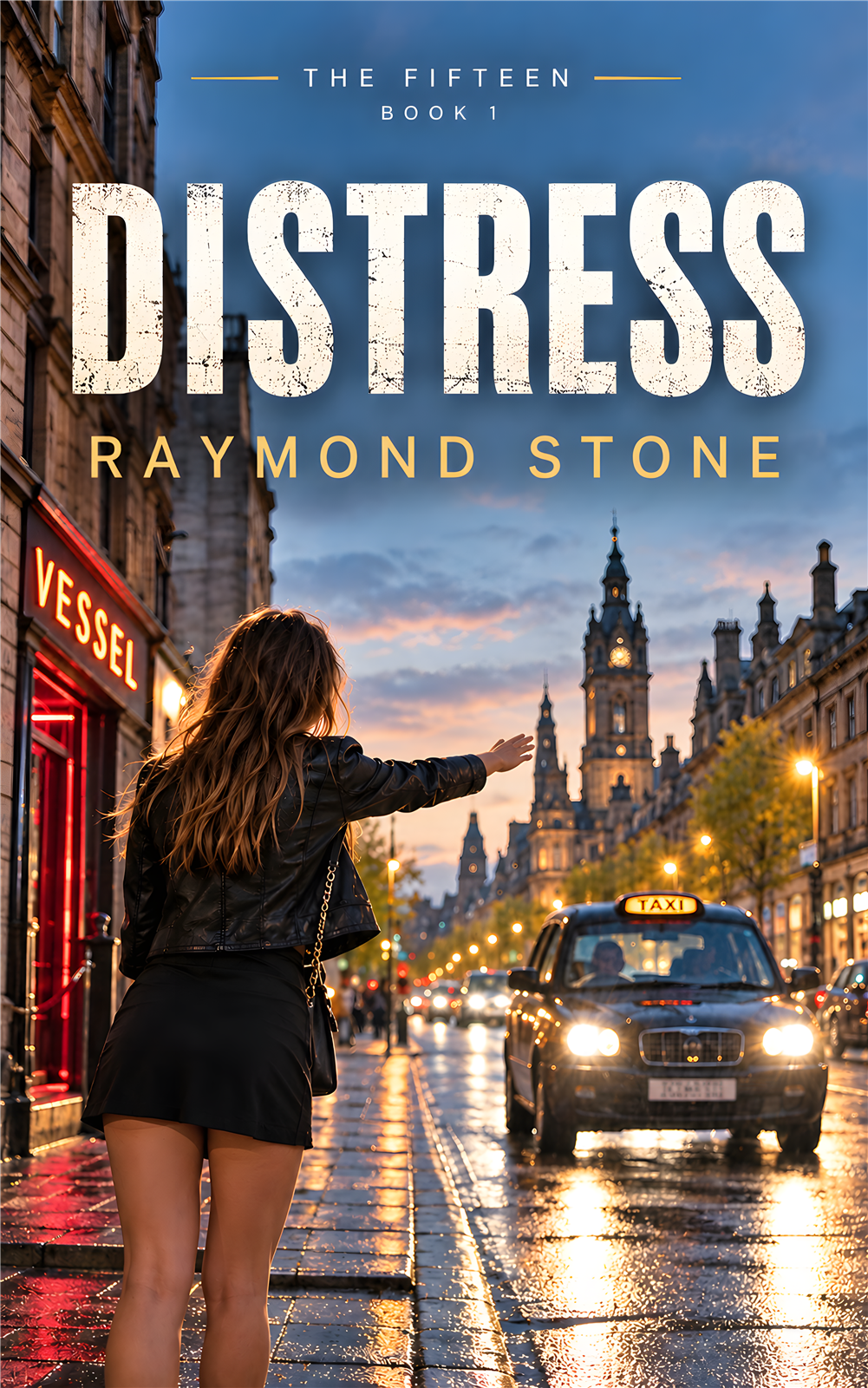 Cover of Distress, a Scottish crime novel by Raymond Stone