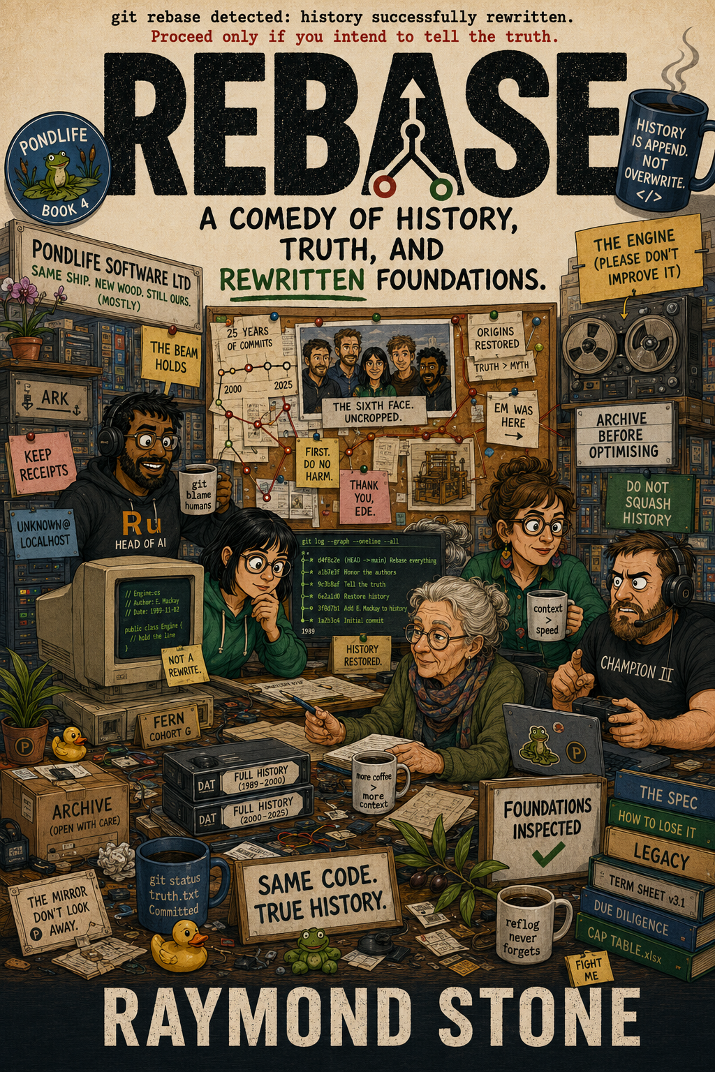 Cover of Rebase, a workplace comedy by Raymond Stone