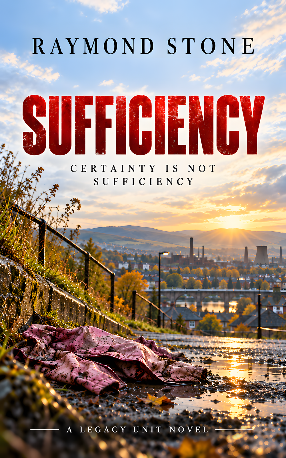 Cover of Sufficiency, a Scottish crime novel by Raymond Stone