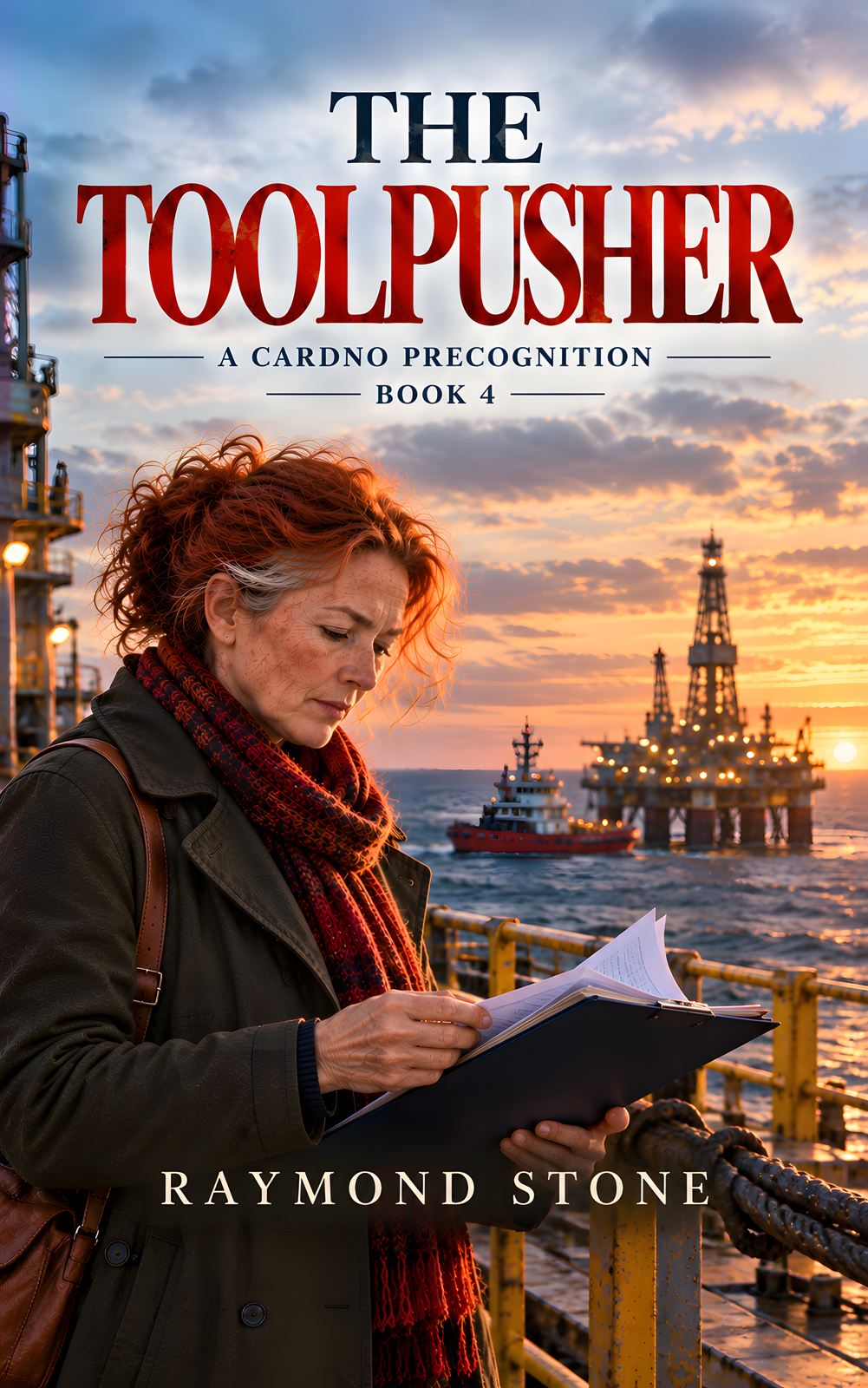 Cover of The Toolpusher, a Scottish crime novel by Raymond Stone